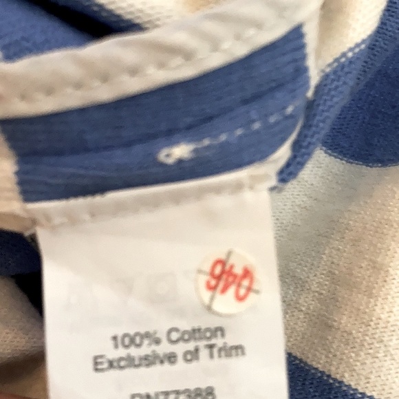 J Crew Blue & White striped Strapless Dress Sz 8 - Picture 7 of 8